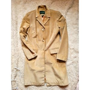 Danier Leather Suede Trench Coat
